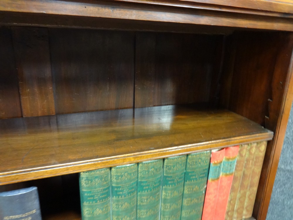 Very Good Walnut Adjustable Open Library Bookcase View IV
