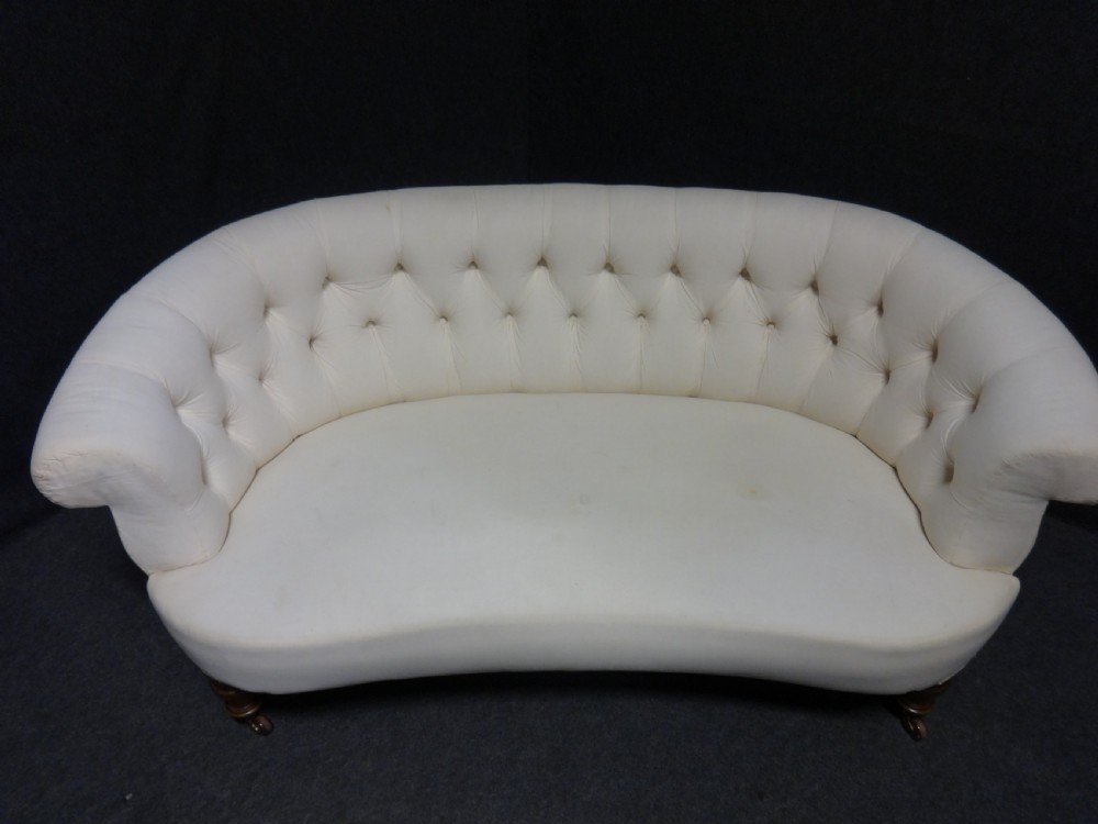 Pretty Kidney Shaped Sofa of Small Proportions View II