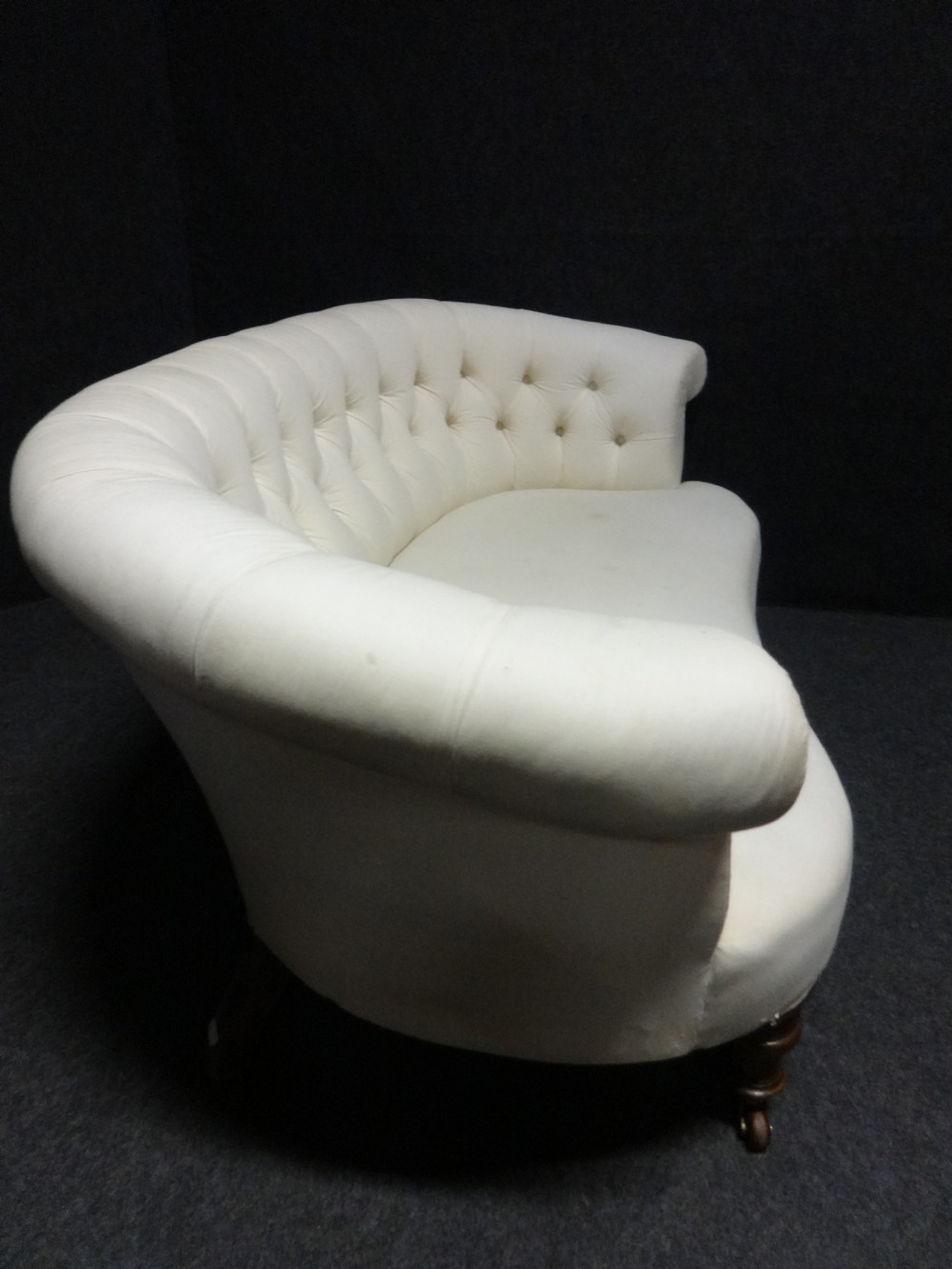 Pretty Kidney Shaped Sofa of Small Proportions View VI