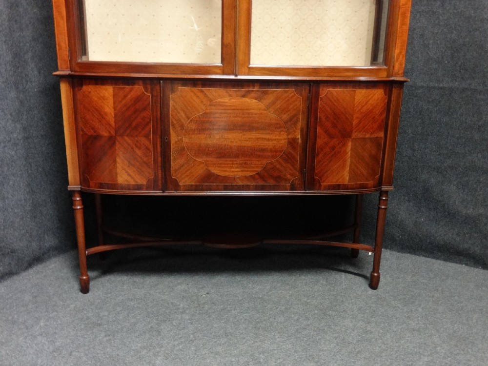 Very Good Mahogany Inlaid Display Cabinet View III