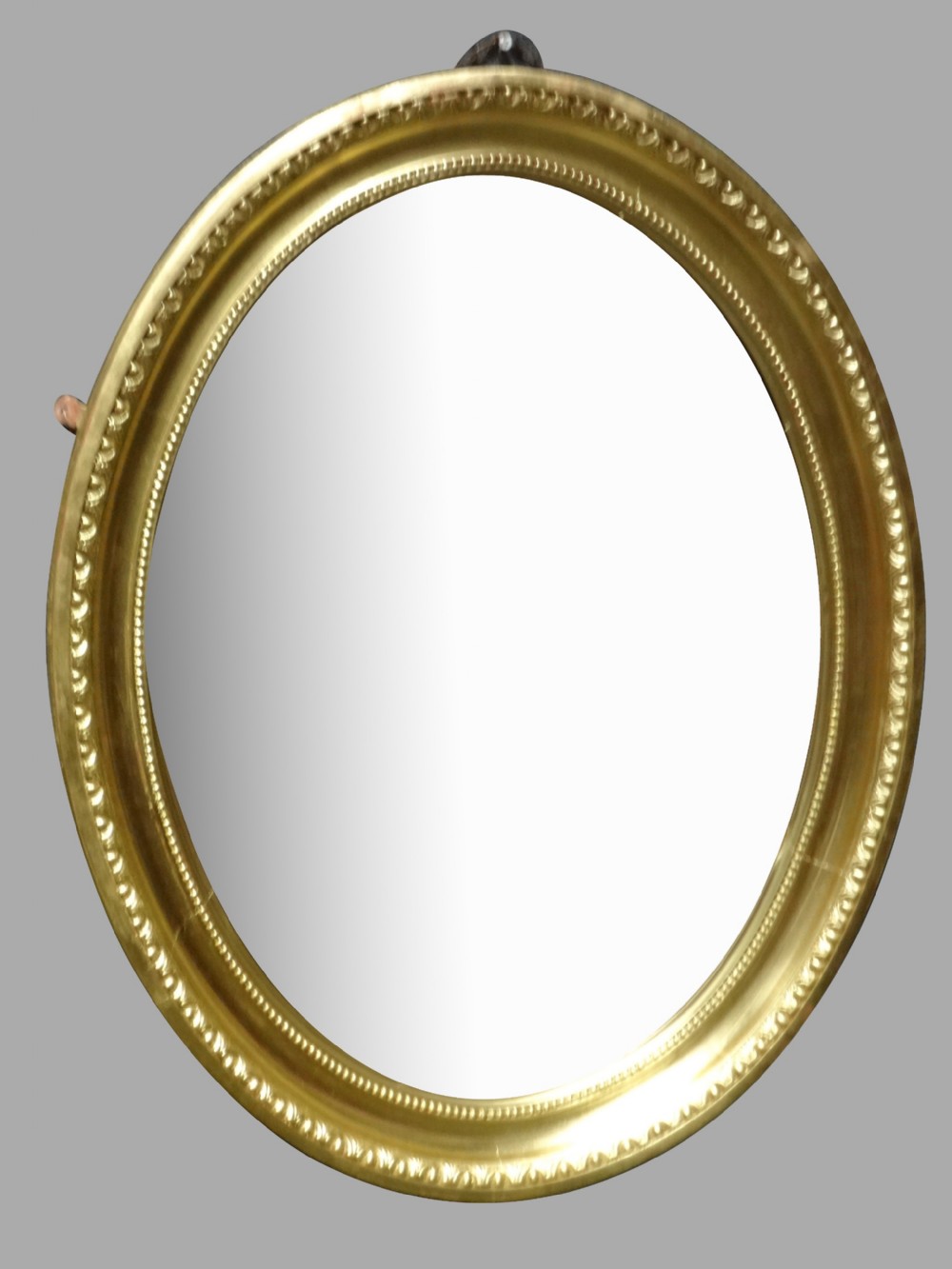 Good Edwardian Oval Gilt Wall Mirror