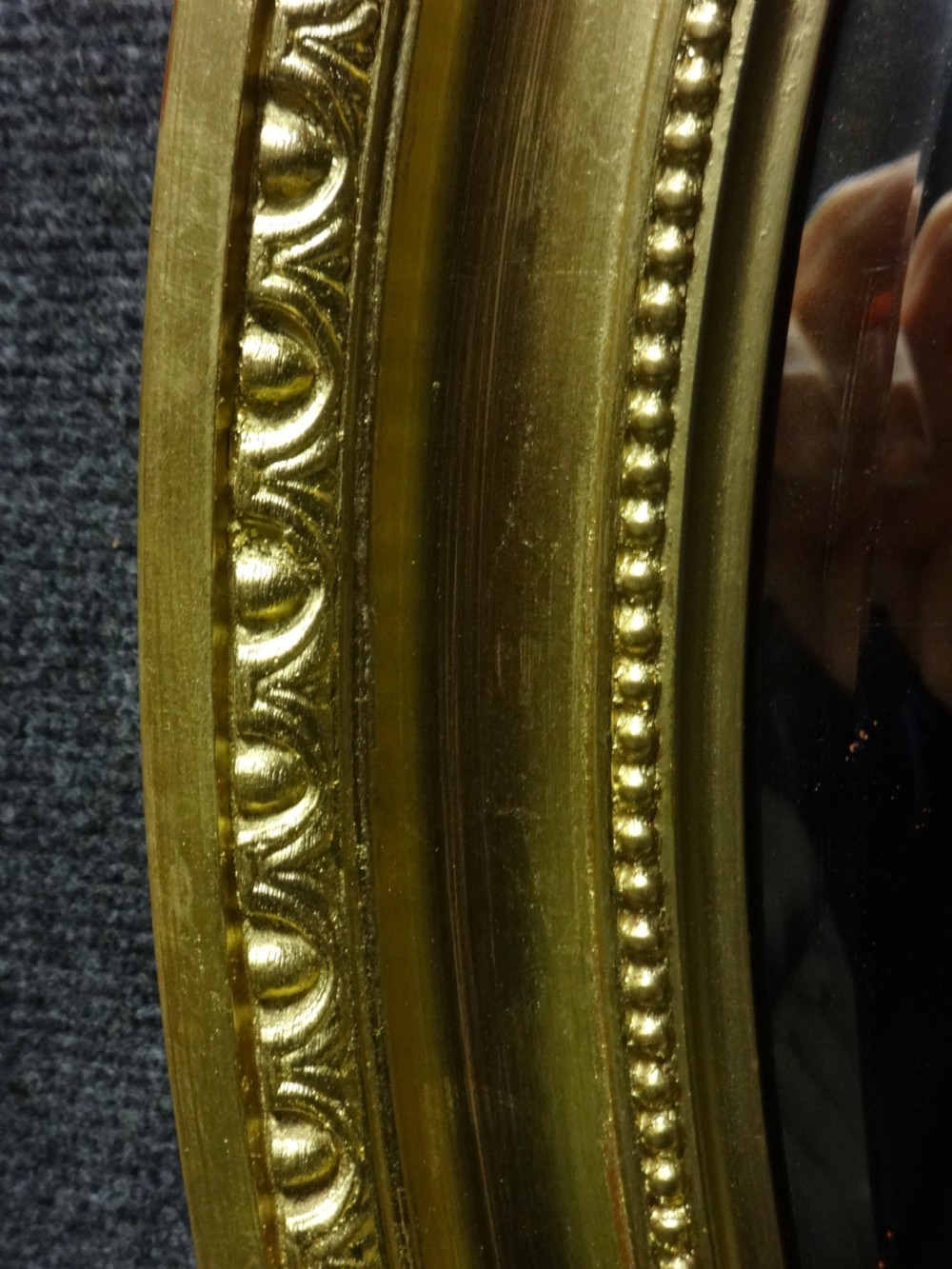 Good Edwardian Oval Gilt Wall Mirror View V