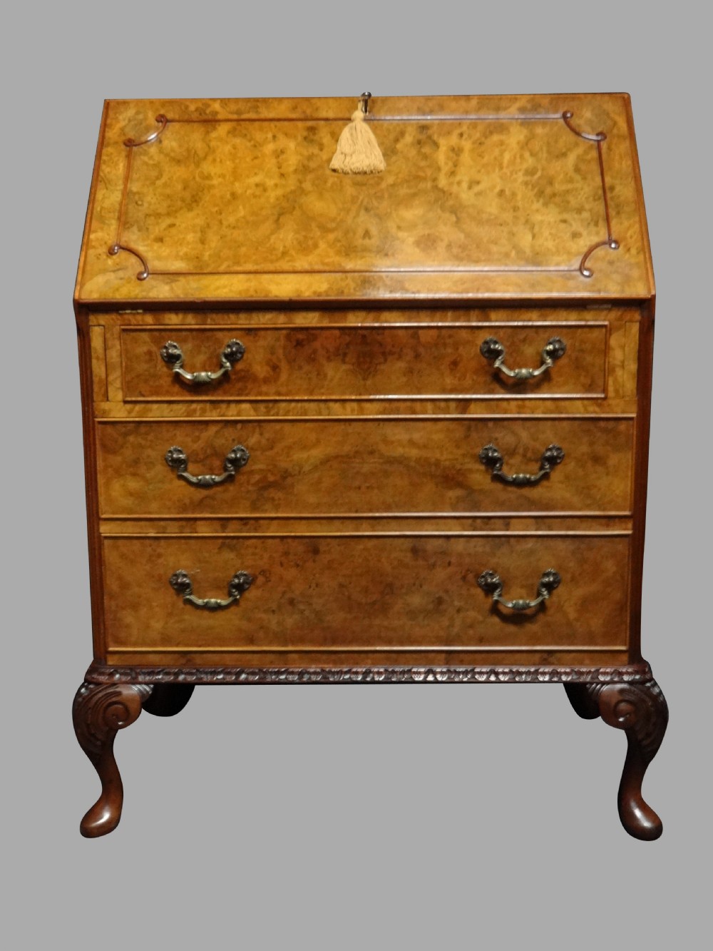 Top Quality Burr Walnut Bureau