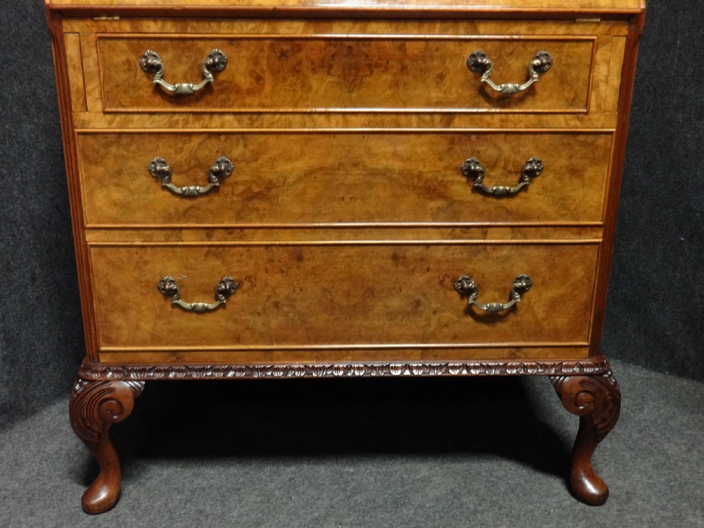 Top Quality Burr Walnut Bureau View IV