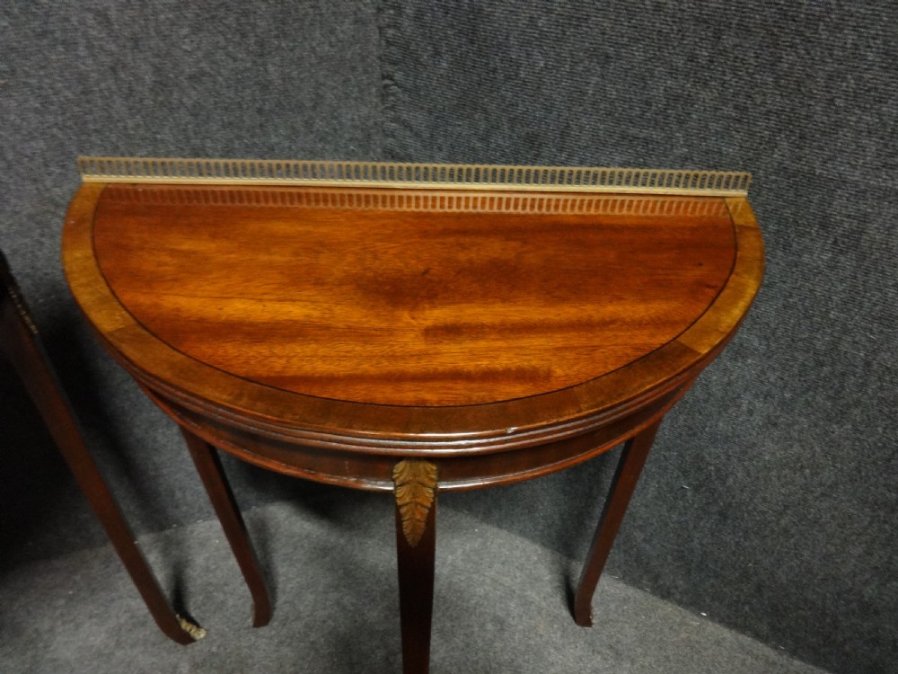 Near Pair Mahogany Console Tables View III