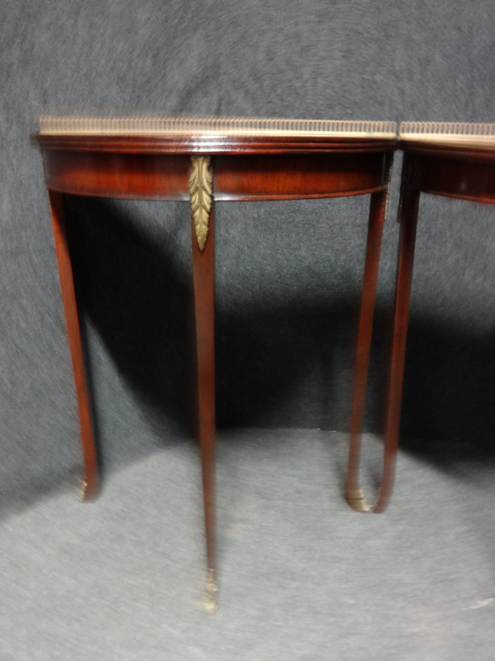 Near Pair Mahogany Console Tables View VII