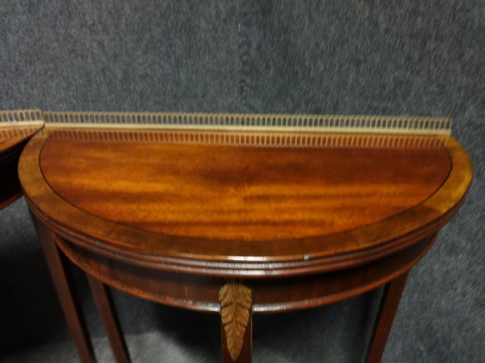 Near Pair Mahogany Console Tables View IX