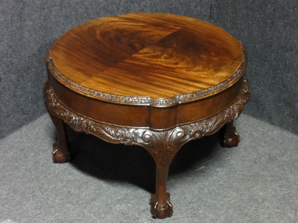 Good Round Mahogany Coffee Table View IV