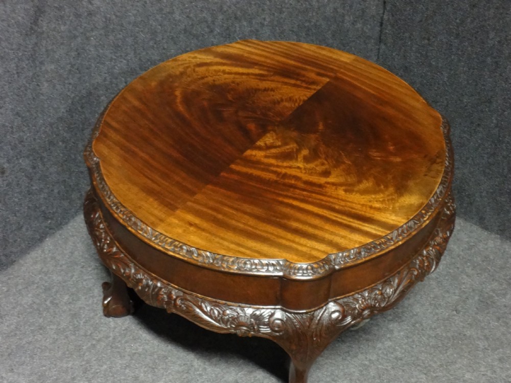 Good Round Mahogany Coffee Table View V