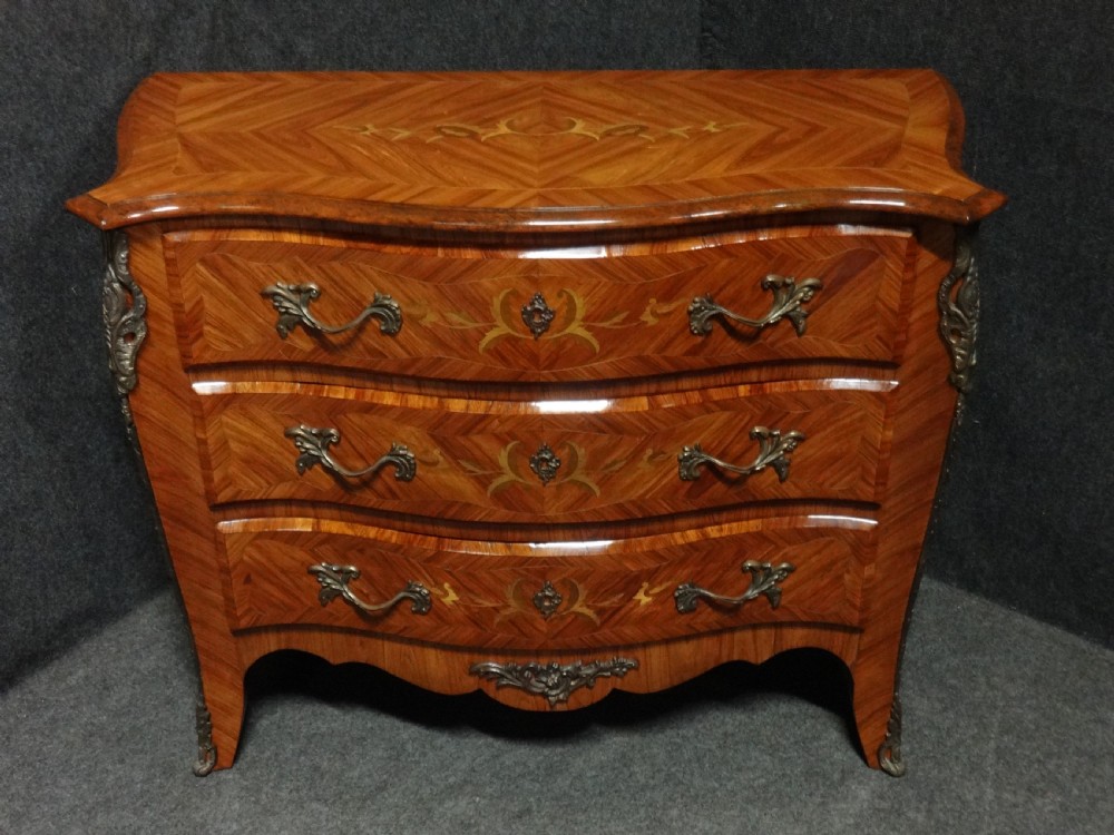 Good French Kingwood and Marquetry Commode Chest of Drawers View III