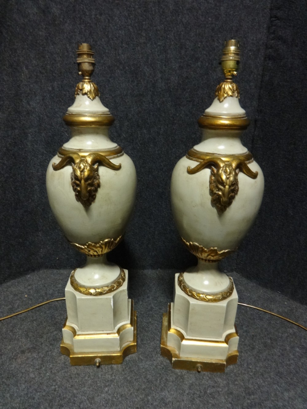 Pair of Large French Table Lamps View III