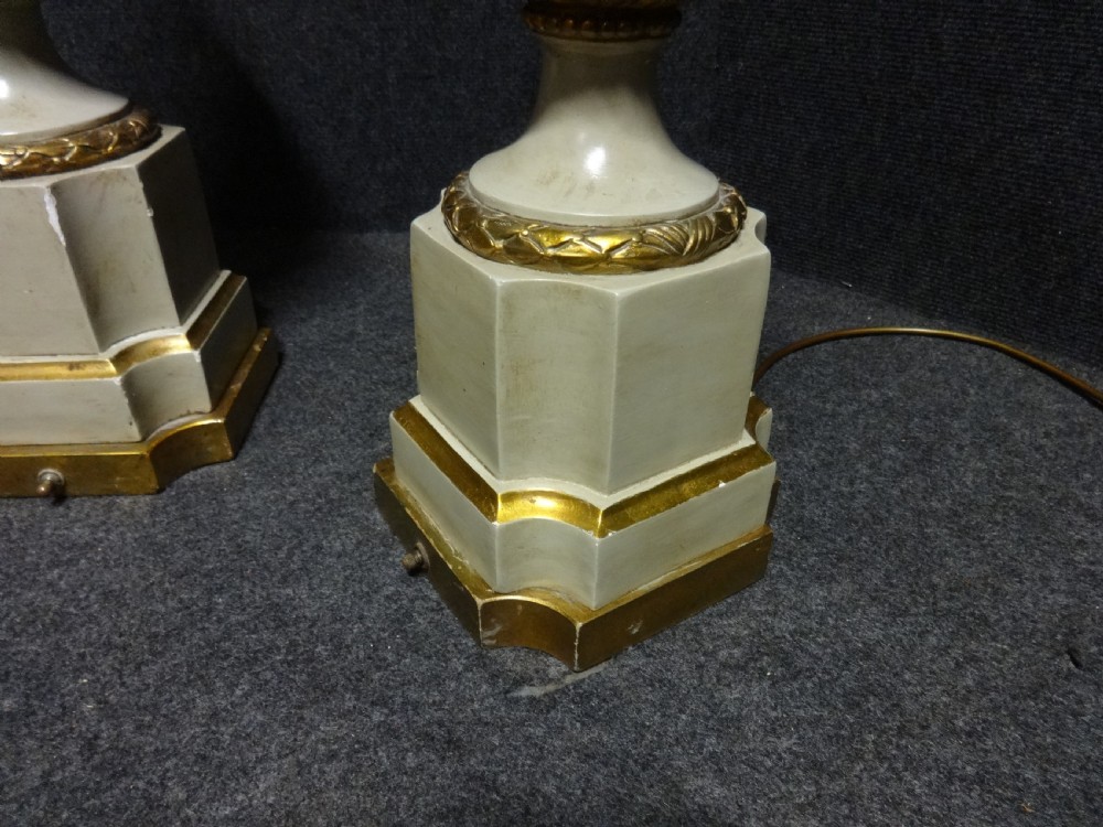 Pair of Large French Table Lamps View VII