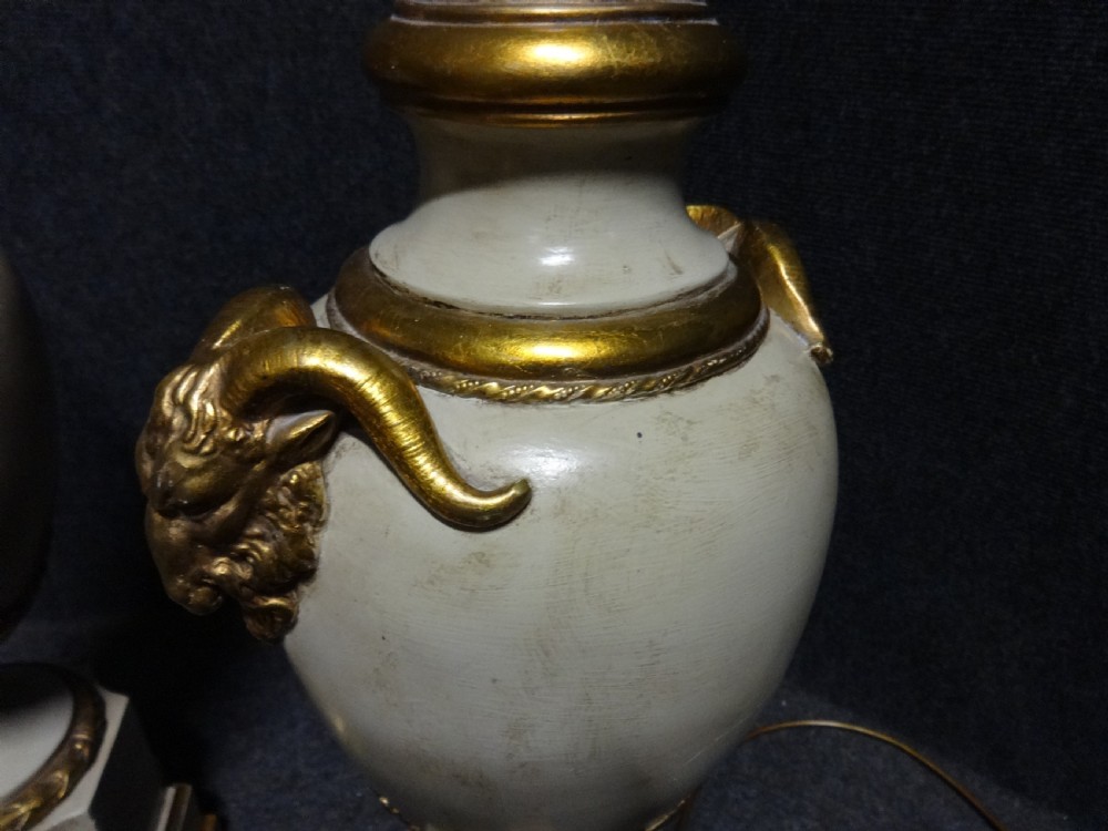 Pair of Large French Table Lamps View X