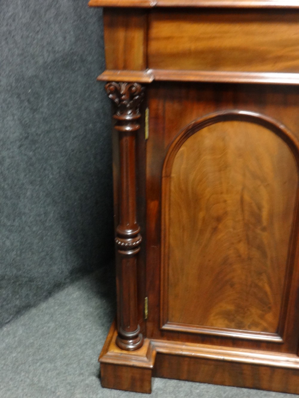 Very Good Quality Mahogany Bookcase on Cabinet of Small Proportions View VII
