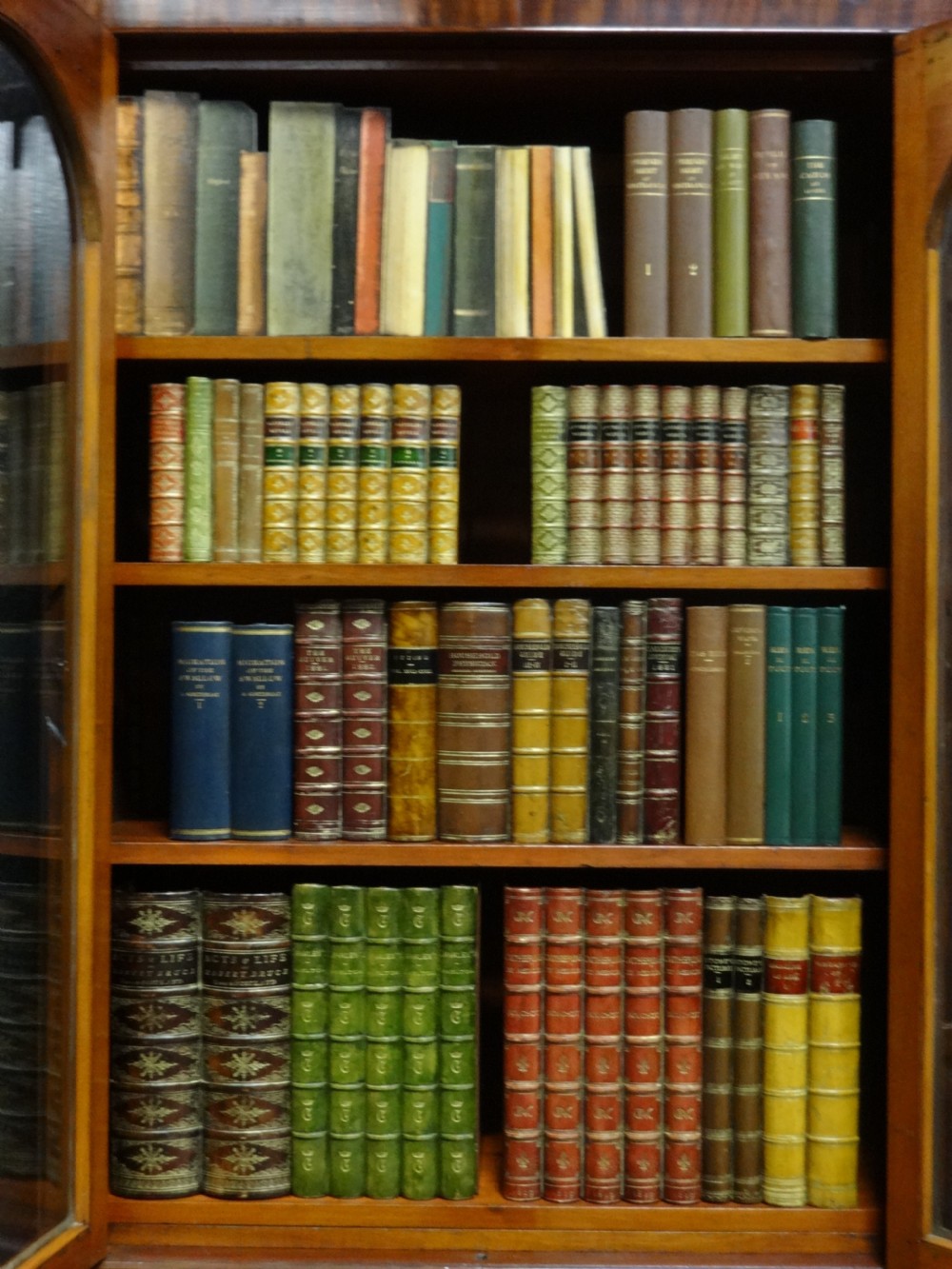 Very Good Quality Mahogany Bookcase on Cabinet of Small Proportions View VIII