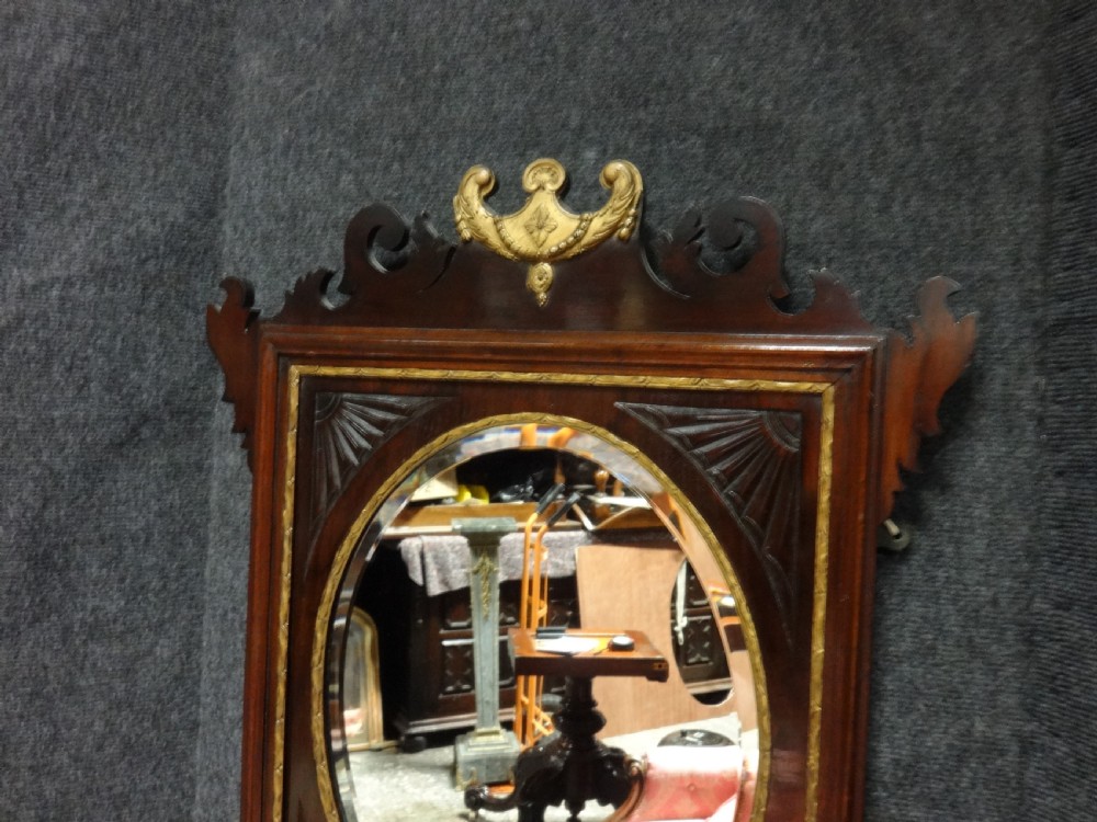 Good Mahogany Inlaid Console Table with Mirror View V