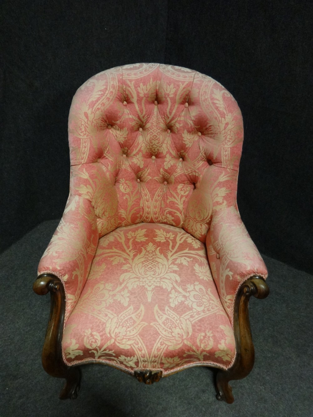 Good Victorian Rosewood Armchair View V