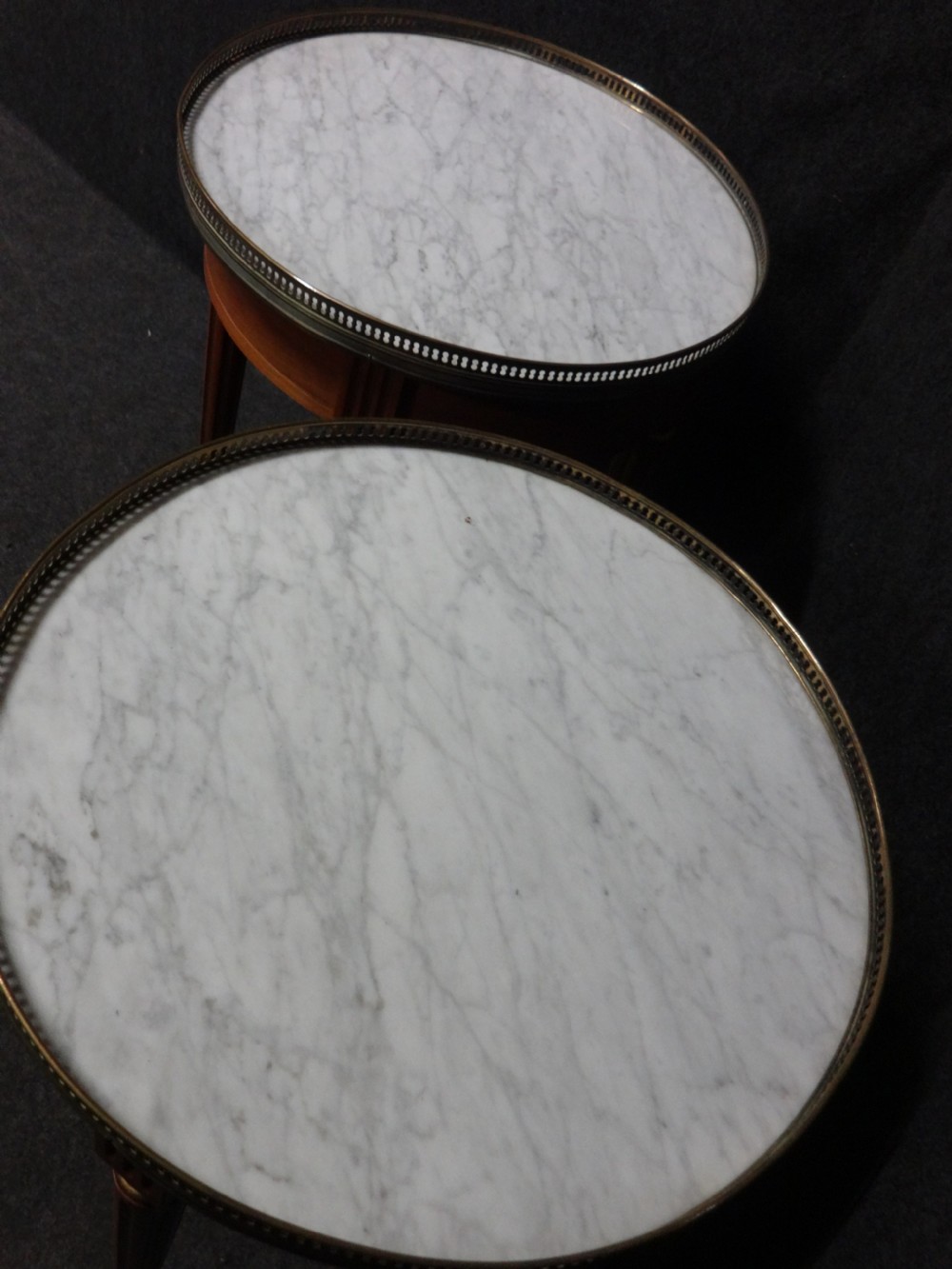 A Pair Satinwood and Parcel Gilt Gueridon Tables View X