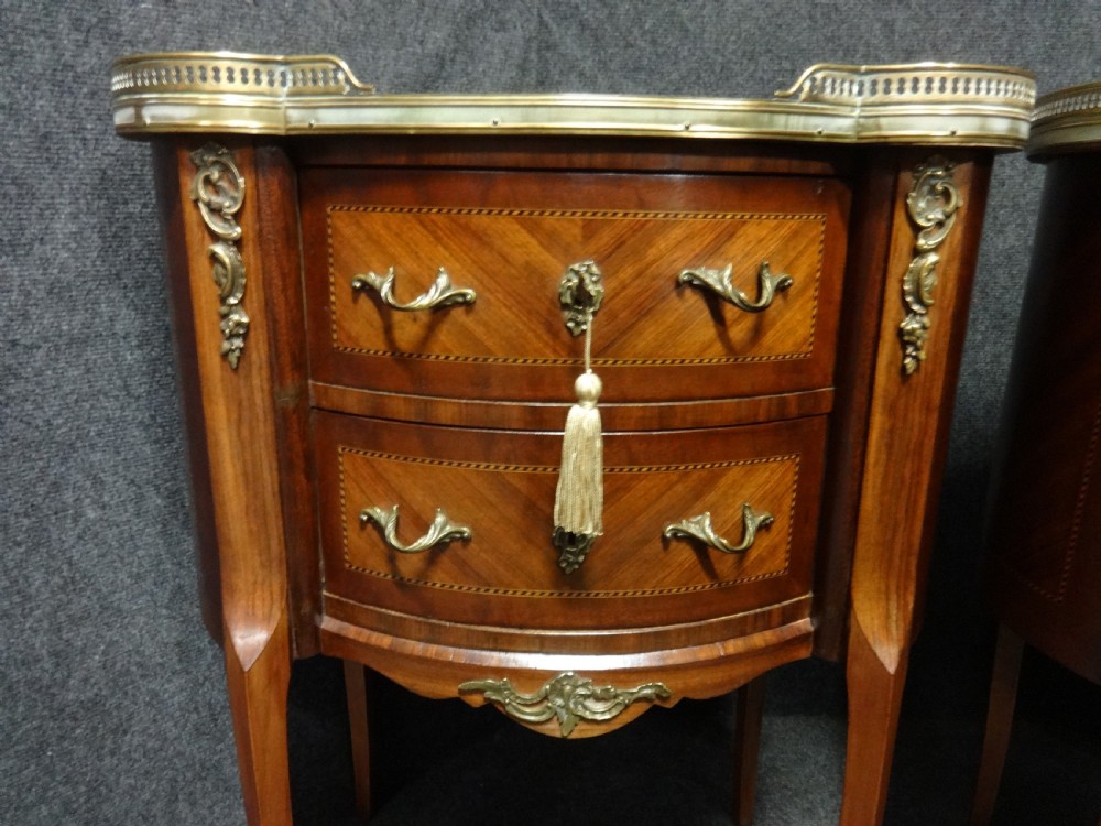 Wonderful Pair French Chests of Drawers View II