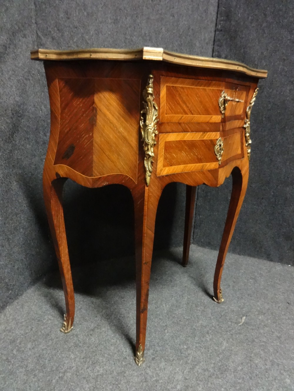 Lovely French Kingwood  Side table Chest of Drawers View V