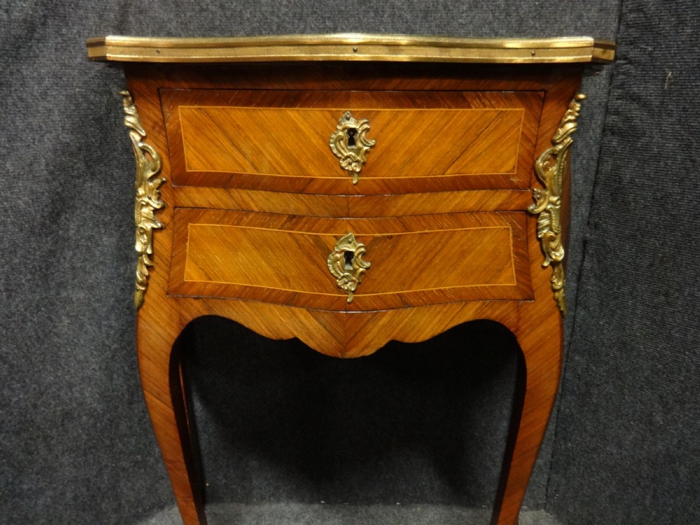 Lovely French Kingwood  Side table Chest of Drawers View X