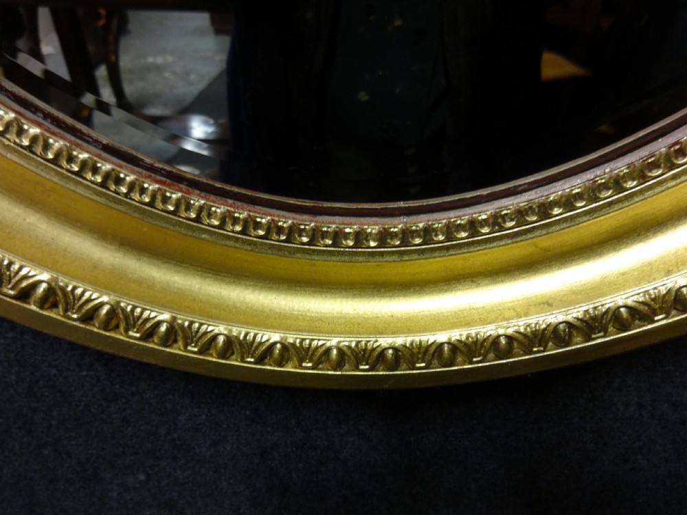 Edwardian Oval Gilt Mirror View II