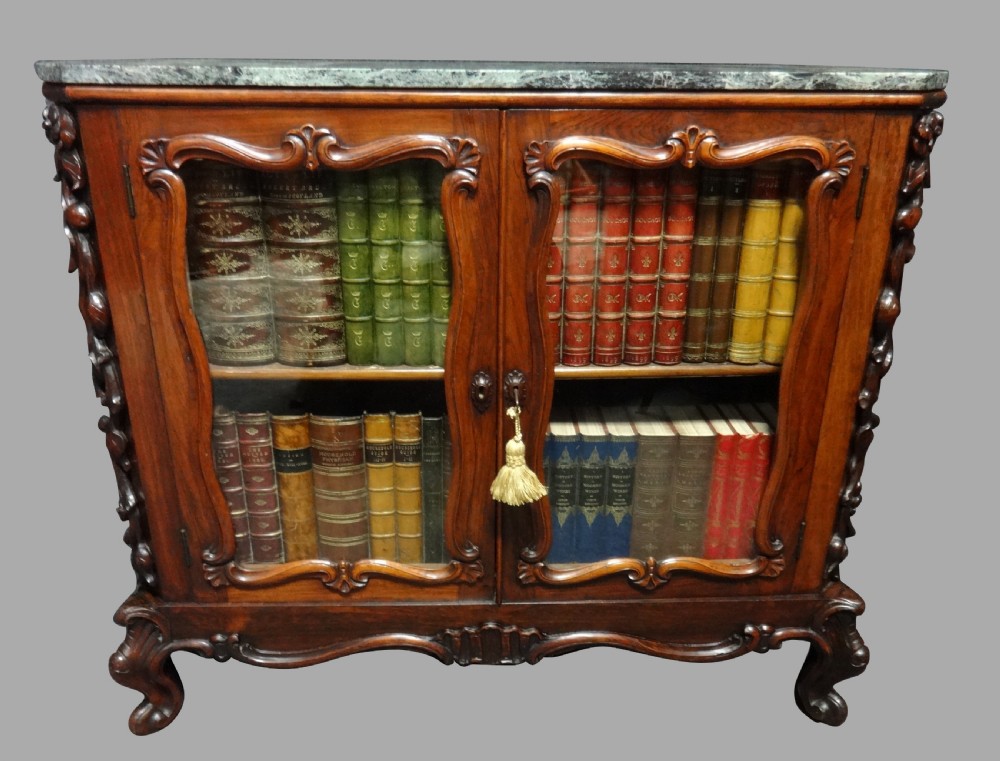 Dwarf Rosewood Folio Bookcase
