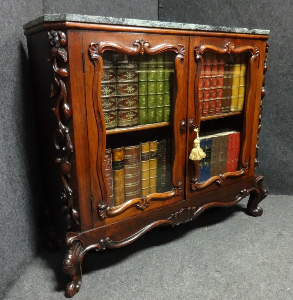 Dwarf Rosewood Folio Bookcase View IV