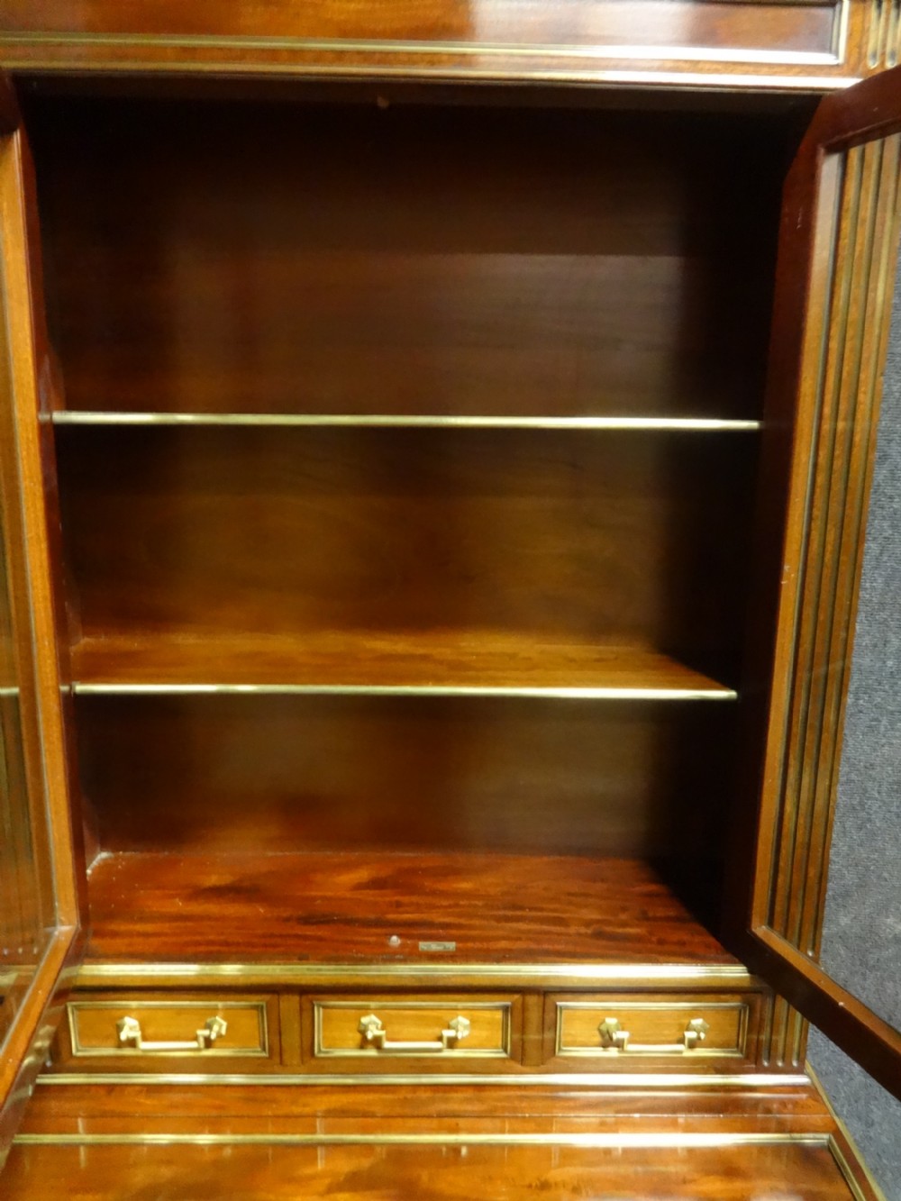 Wonderful Dwarf French Empire Bookcase with Desk  View IV