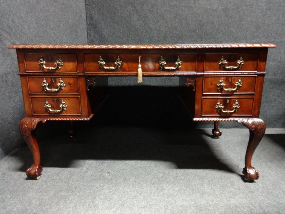 A Good Mahogany Chippendale Style Desk View III