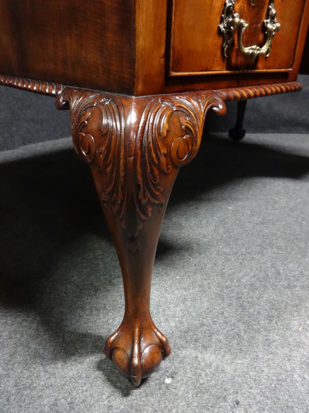 A Good Mahogany Chippendale Style Desk View VII