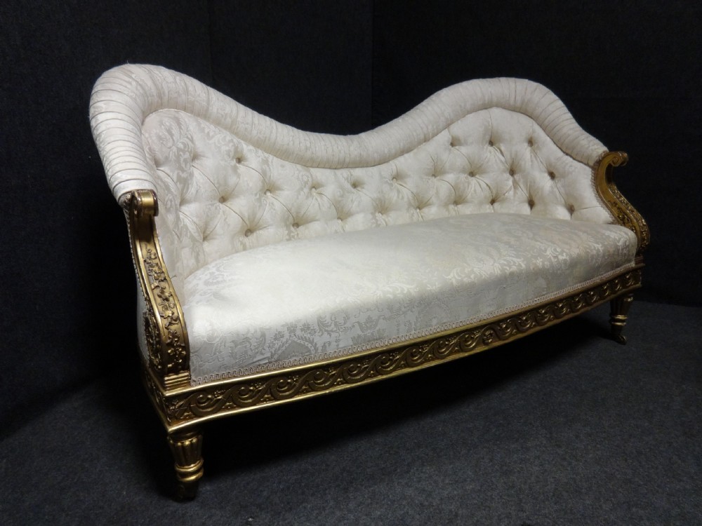 Wonderful Regency Gilt Sofa View II