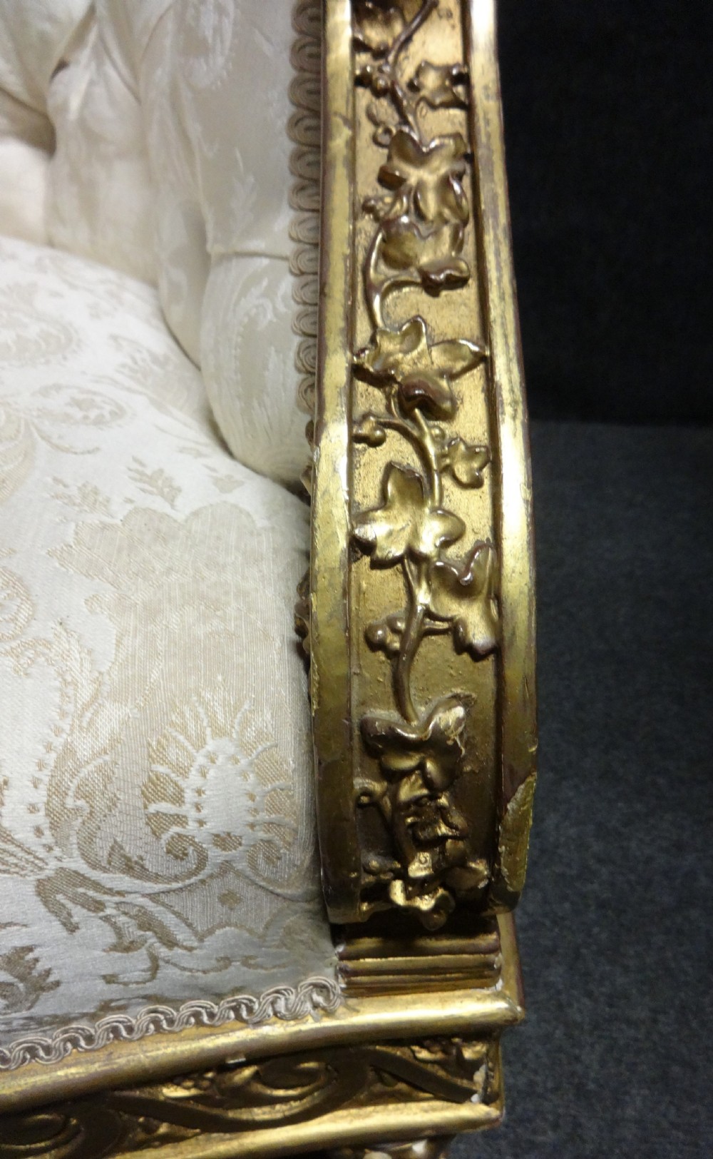 Wonderful Regency Gilt Sofa View V
