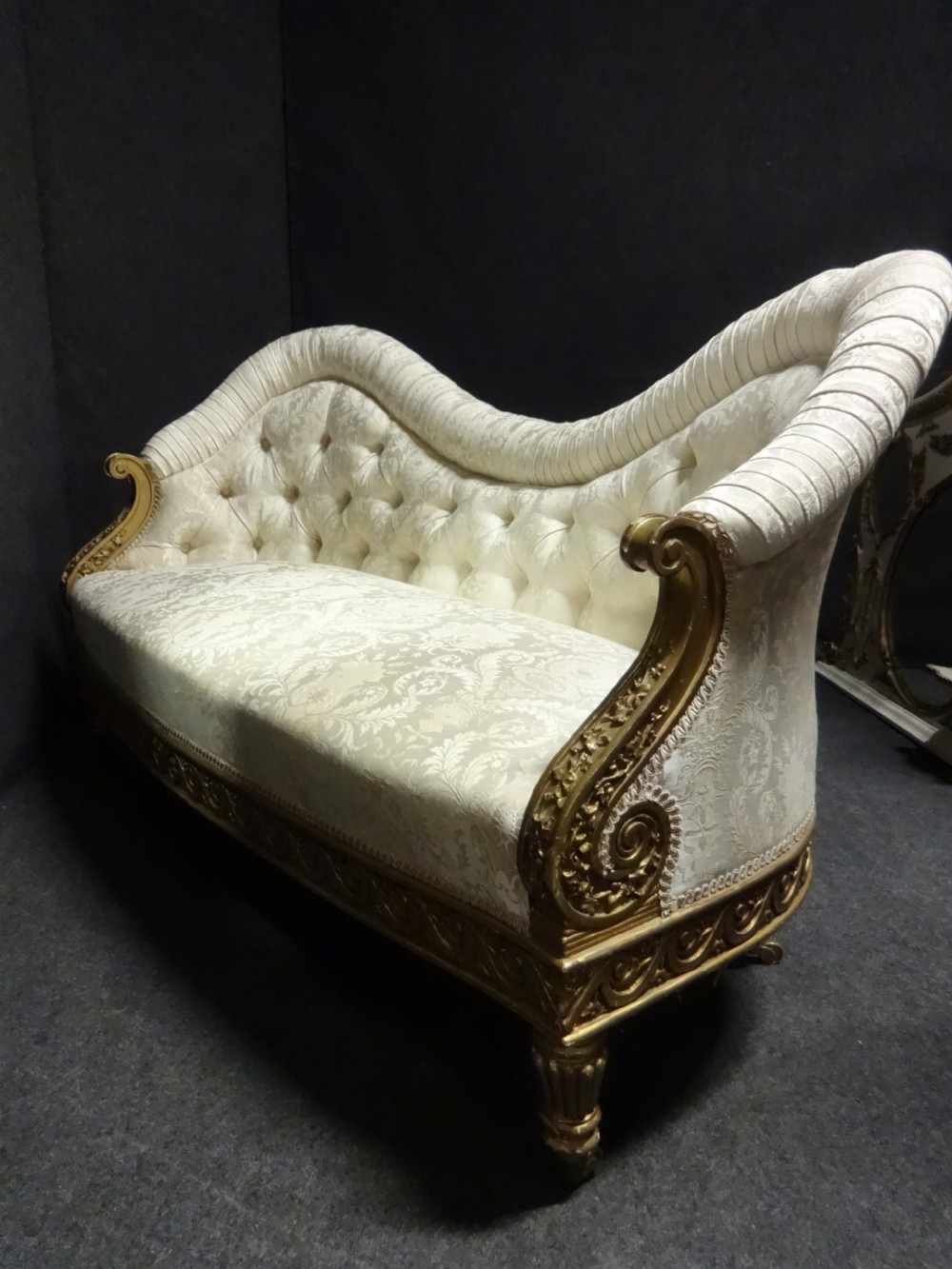 Wonderful Regency Gilt Sofa View XIII