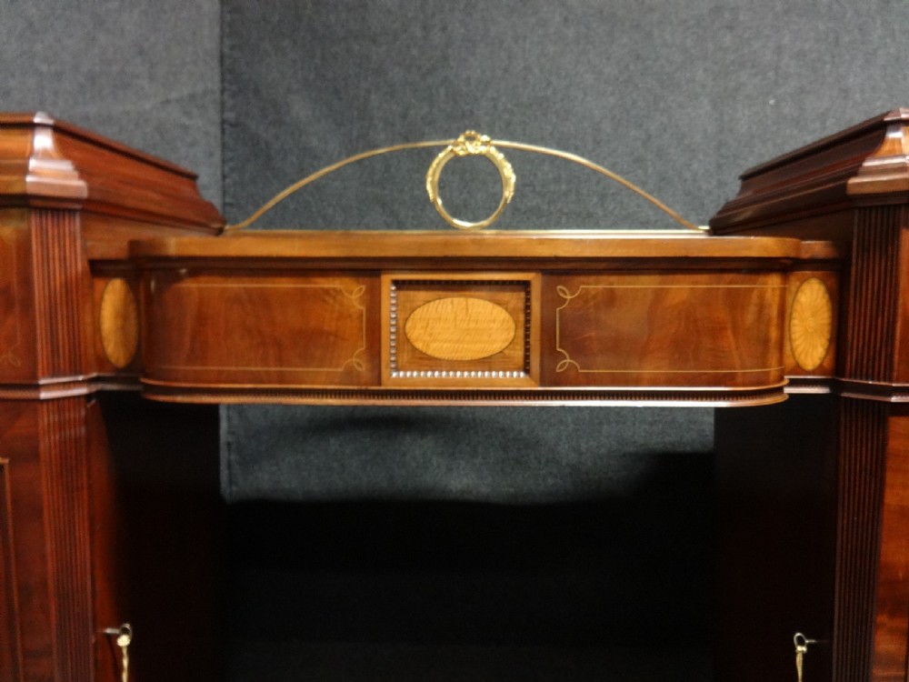 Exceptional Quality Regency Inlaid Pedestal Sideboard View VII