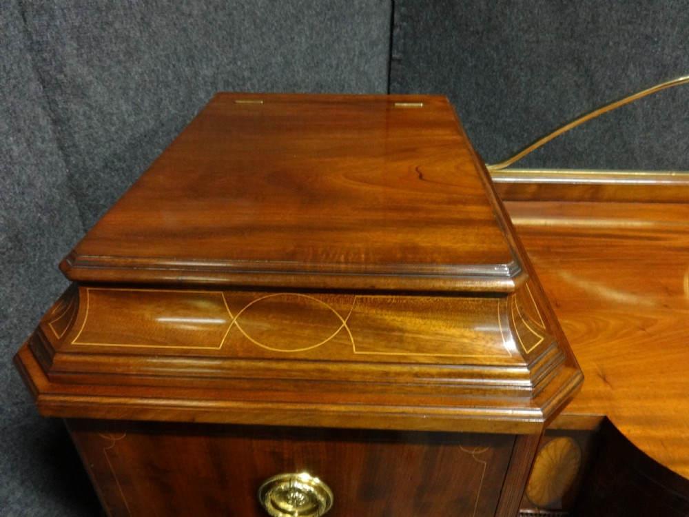Exceptional Quality Regency Inlaid Pedestal Sideboard View IX