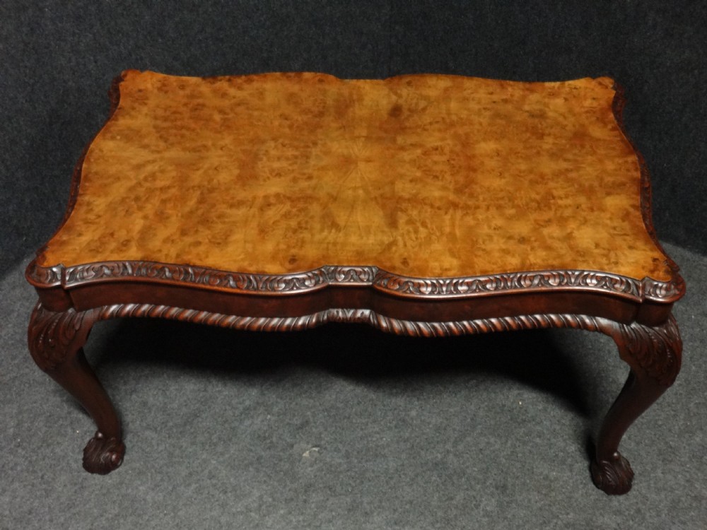 Burr Walnut Coffee Table View II