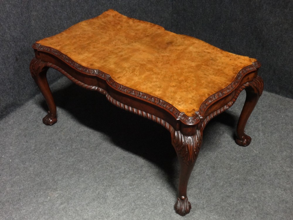 Burr Walnut Coffee Table View III