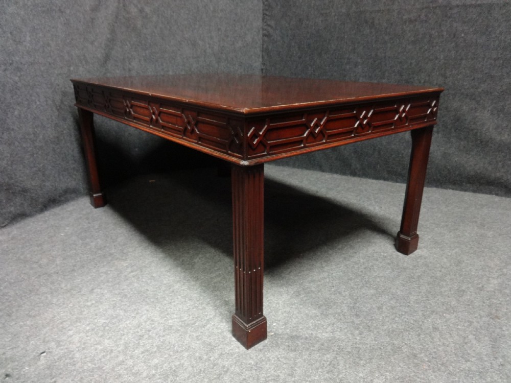 A Very Good Chippendale Mahogany Coffee Table View VI