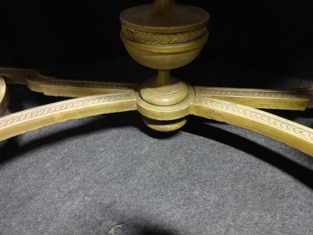 Superb English Regency Gesso and Painted Zinc  Planter Console Table View IX