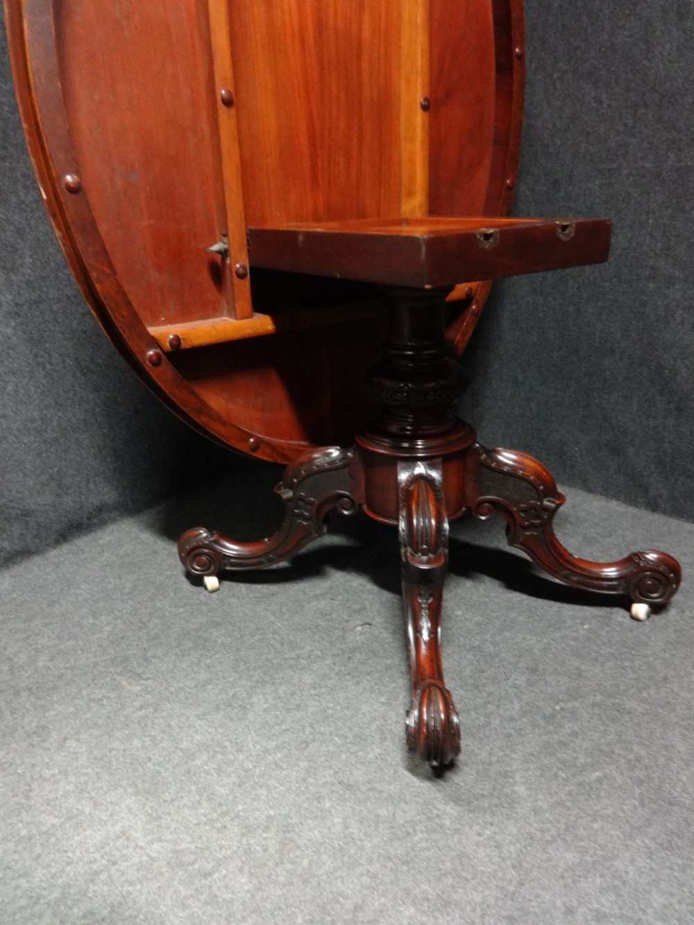 Top Quality Burr Walnut Loo Table View IX