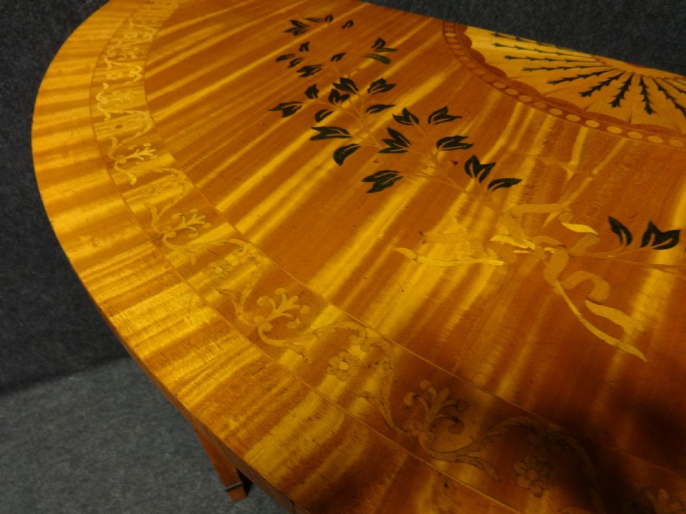 Pair Satinwood Inlaid Console Tables View VI