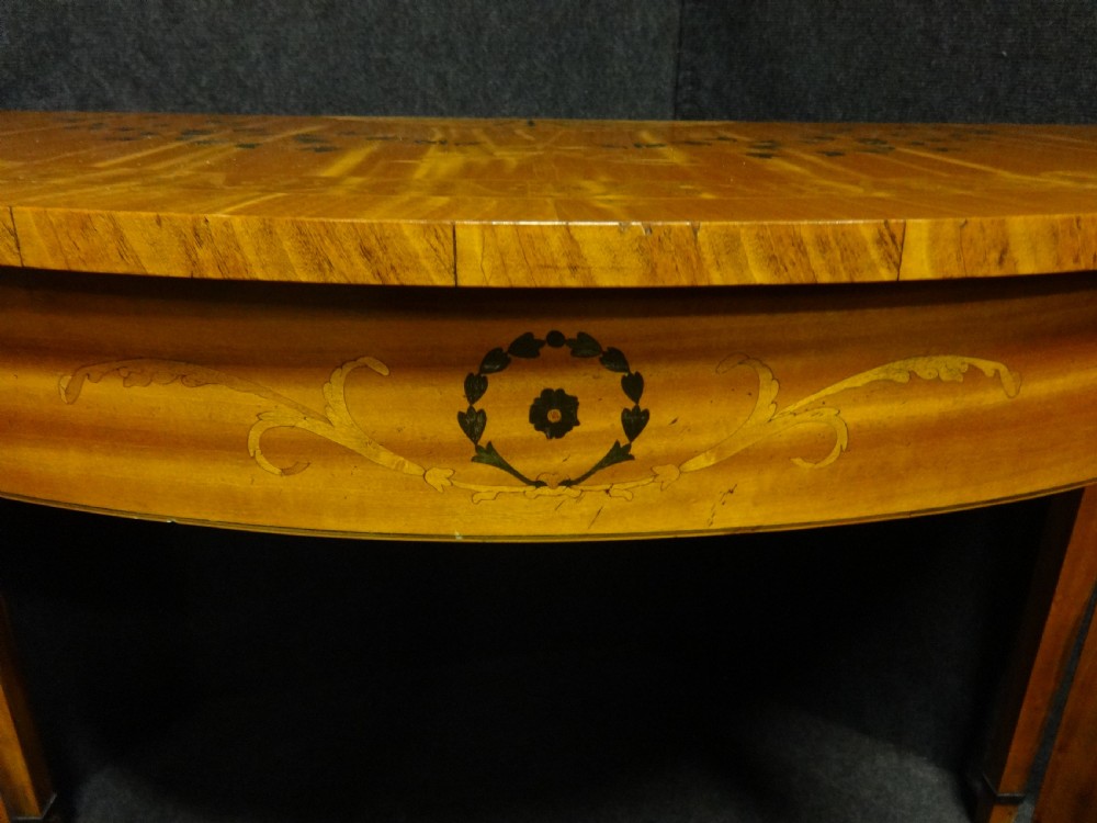 Pair Satinwood Inlaid Console Tables View VIII