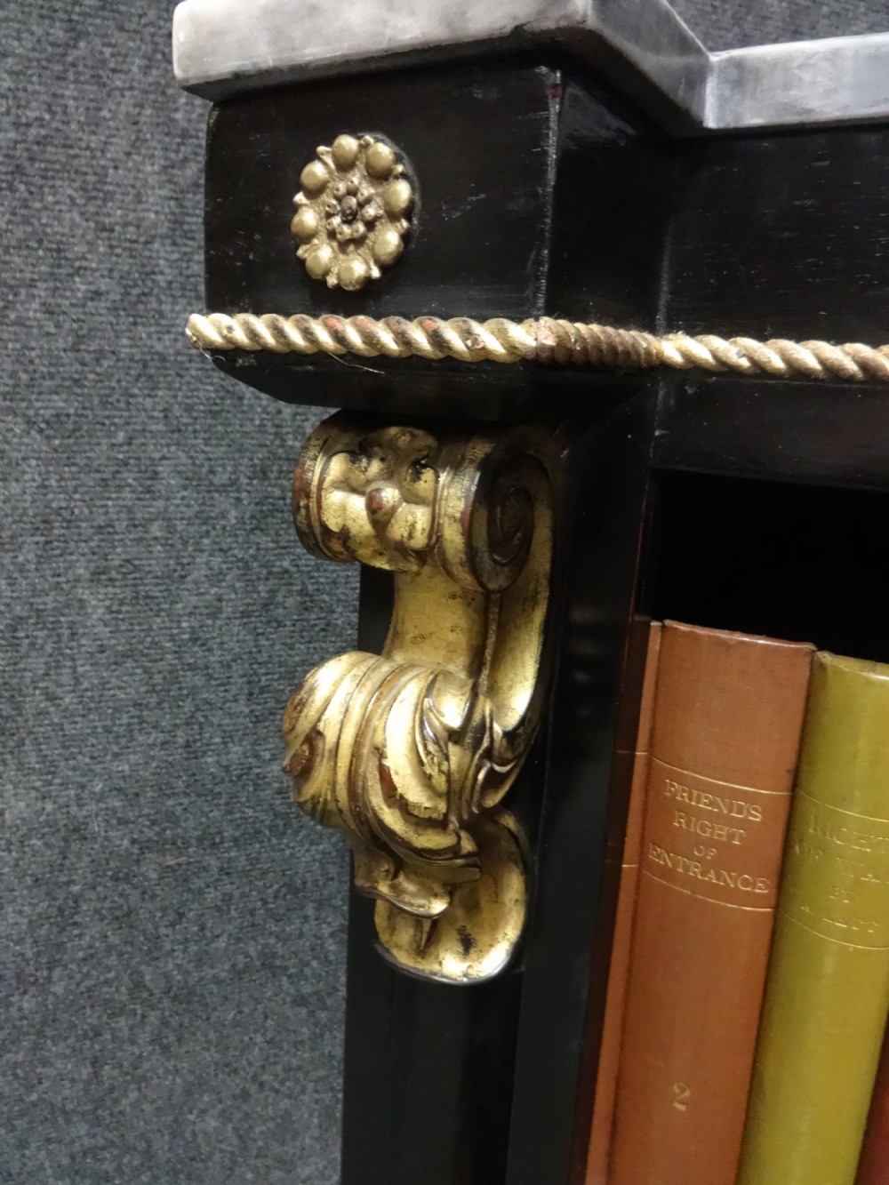 Pair Empire Period Dwarf Bookcases View V