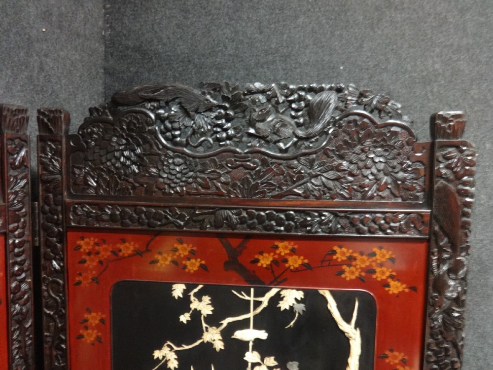 Wonderful Chinese Laquered Screen View II