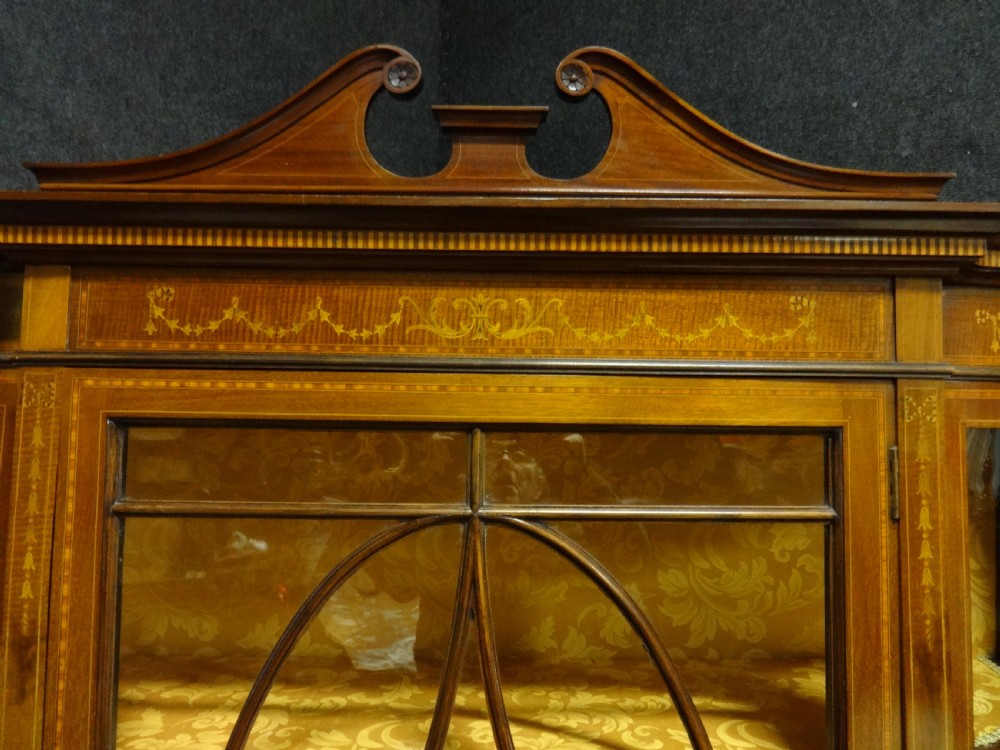 Outstanding Mahogany Inlaid Display Cabinet View III