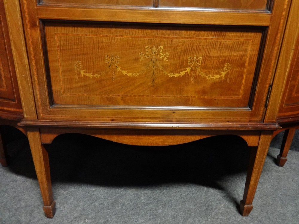 Outstanding Mahogany Inlaid Display Cabinet View IV
