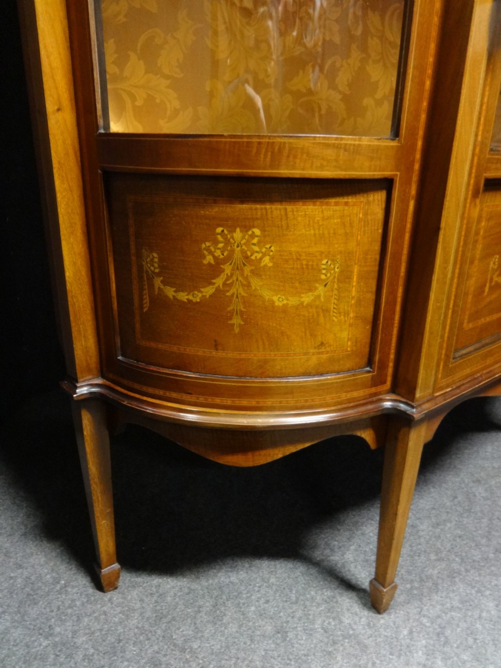 Outstanding Mahogany Inlaid Display Cabinet View VI