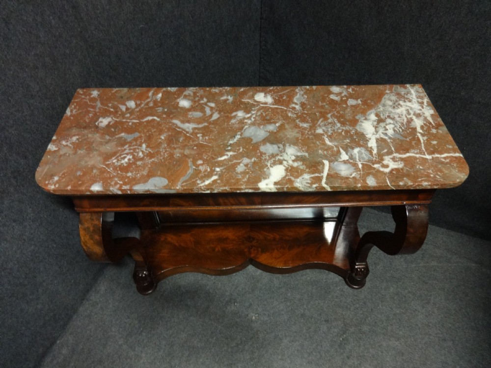 Very Good William 4th Mahogany Console Table View III