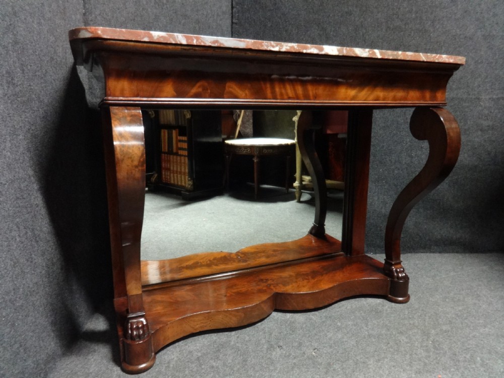 Very Good William 4th Mahogany Console Table View V